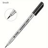 Drawn Design Sketch Needle Pen Black Micron Pen Waterproof Markers Fineliner Comic Art Supplies for Artist Nylon Soft Head Gloss Metallic Color Paint