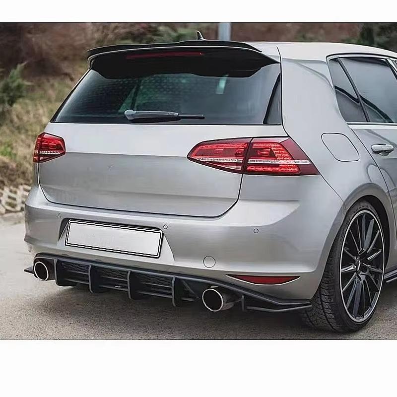 2014 To 2017 for Volkswagen Golf 7 MK7 GTI V2 Maxton Style Rear Bumper Lip Diffuser Splitters Spoiler Blade Lower Chin Body Kit