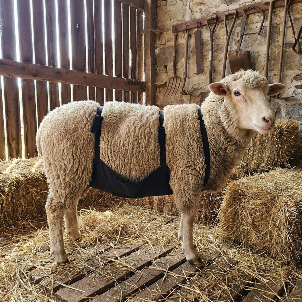 Adjustable Strap Livestock Anti Breeding Apron Breathable Anti Mating Apron  For Goats Sheep