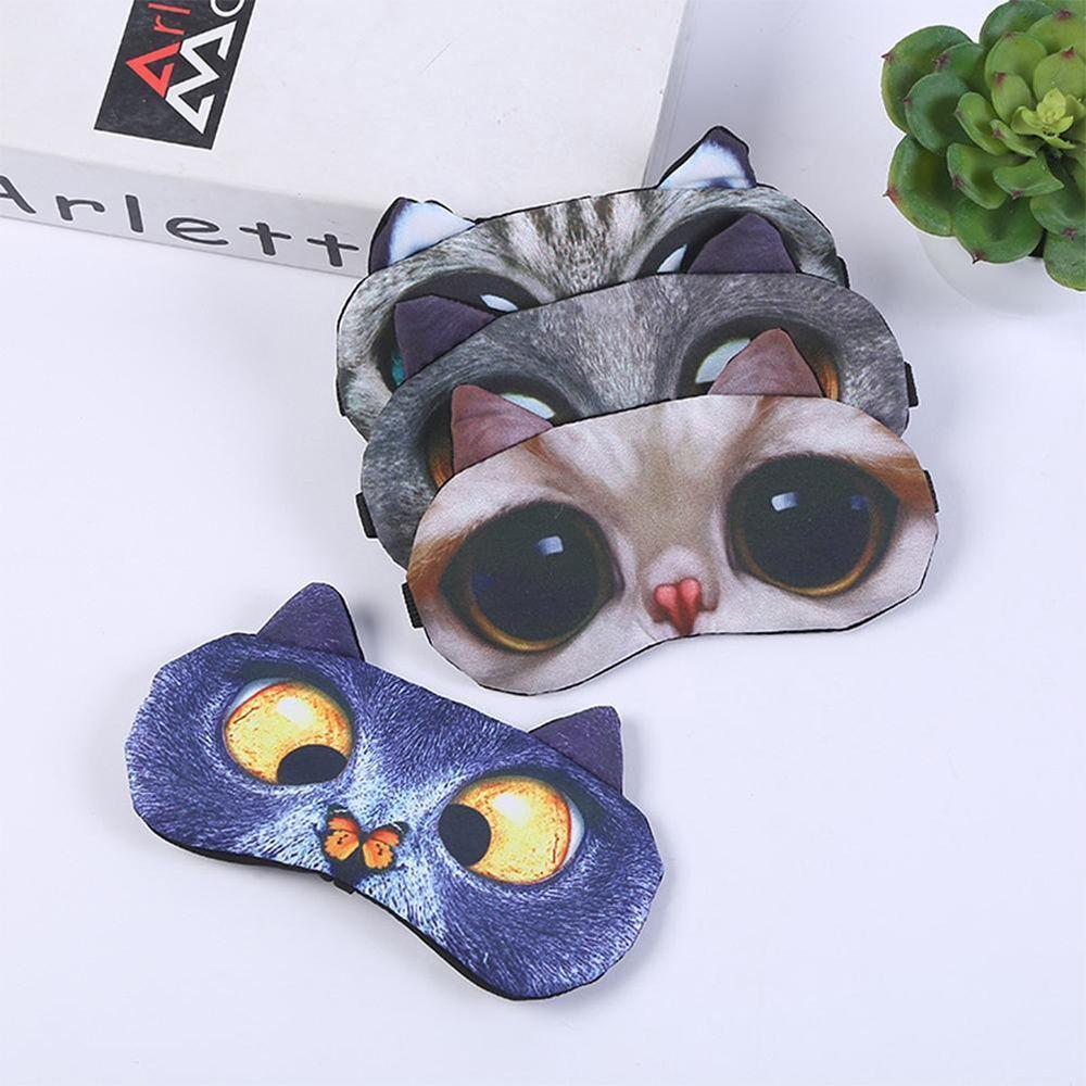 Hot Fashion Cartoon Animal Blindfold Sleeping Aid Shade Cover 3D Sleeping Eyepatch Nap Eye Mask