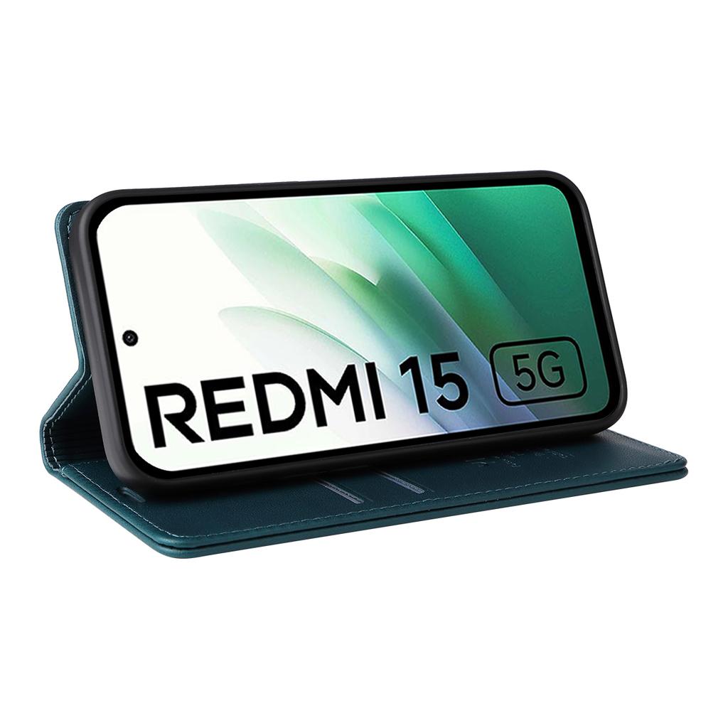 Для Xiaomi Redmi 15 5G (Глобальный) (169 мм) Чехлы для телефонов YIKATU Магнитная застежка PU кожа Мобильный чехол