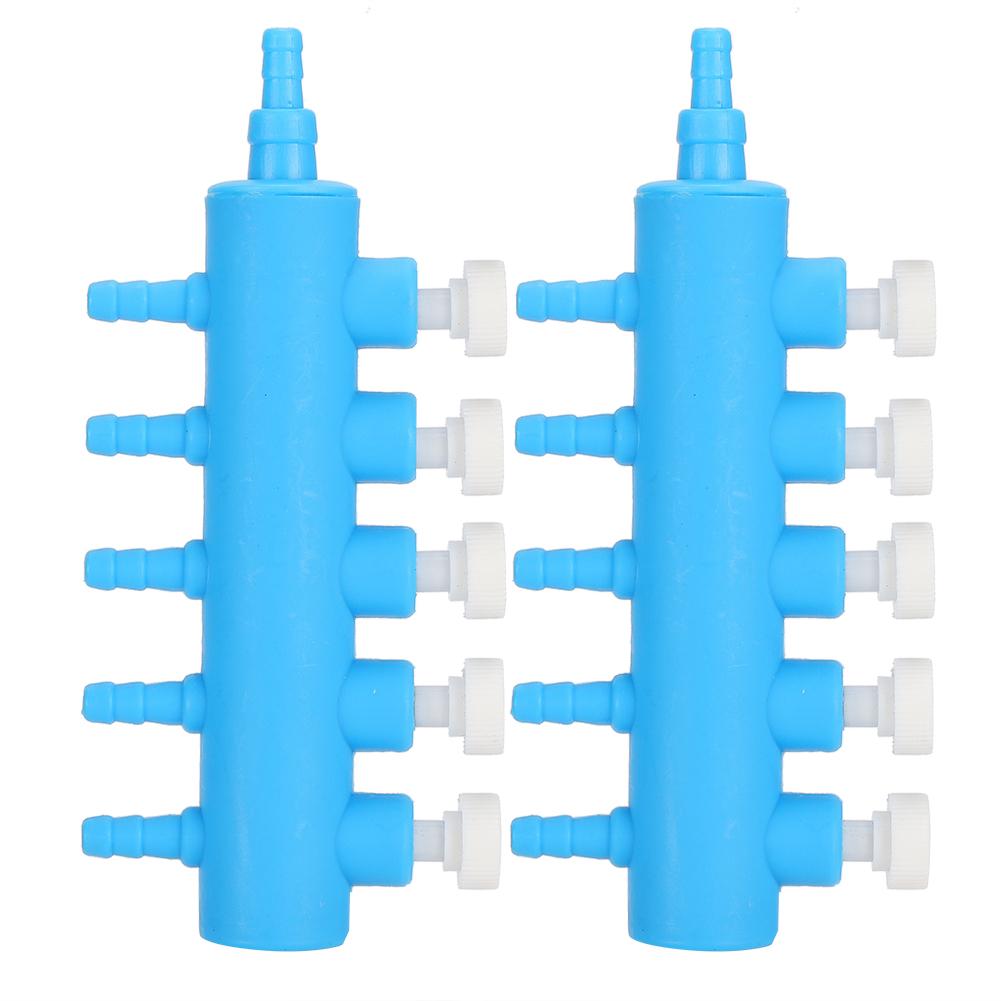 2 шт. Разветвитель воздуха для аквариума, распределитель воздушных трубок, адаптер для аквариумного кислородного насоса, 6-контактный разъем
