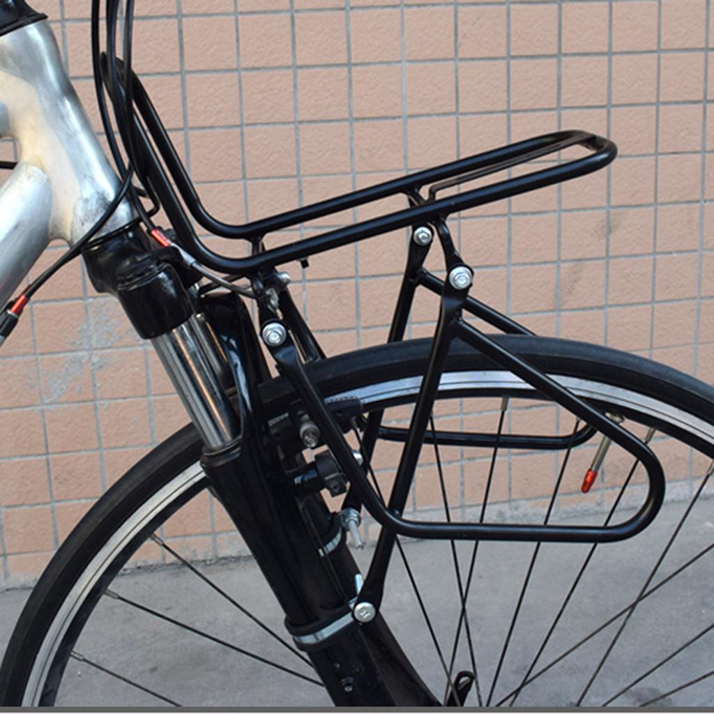 Bicycles Front Rack 15KG Capacity Mountain Bicycles Pannier Rack Cargo Carrier Rack Steel Luggage Touring Carrier Rack