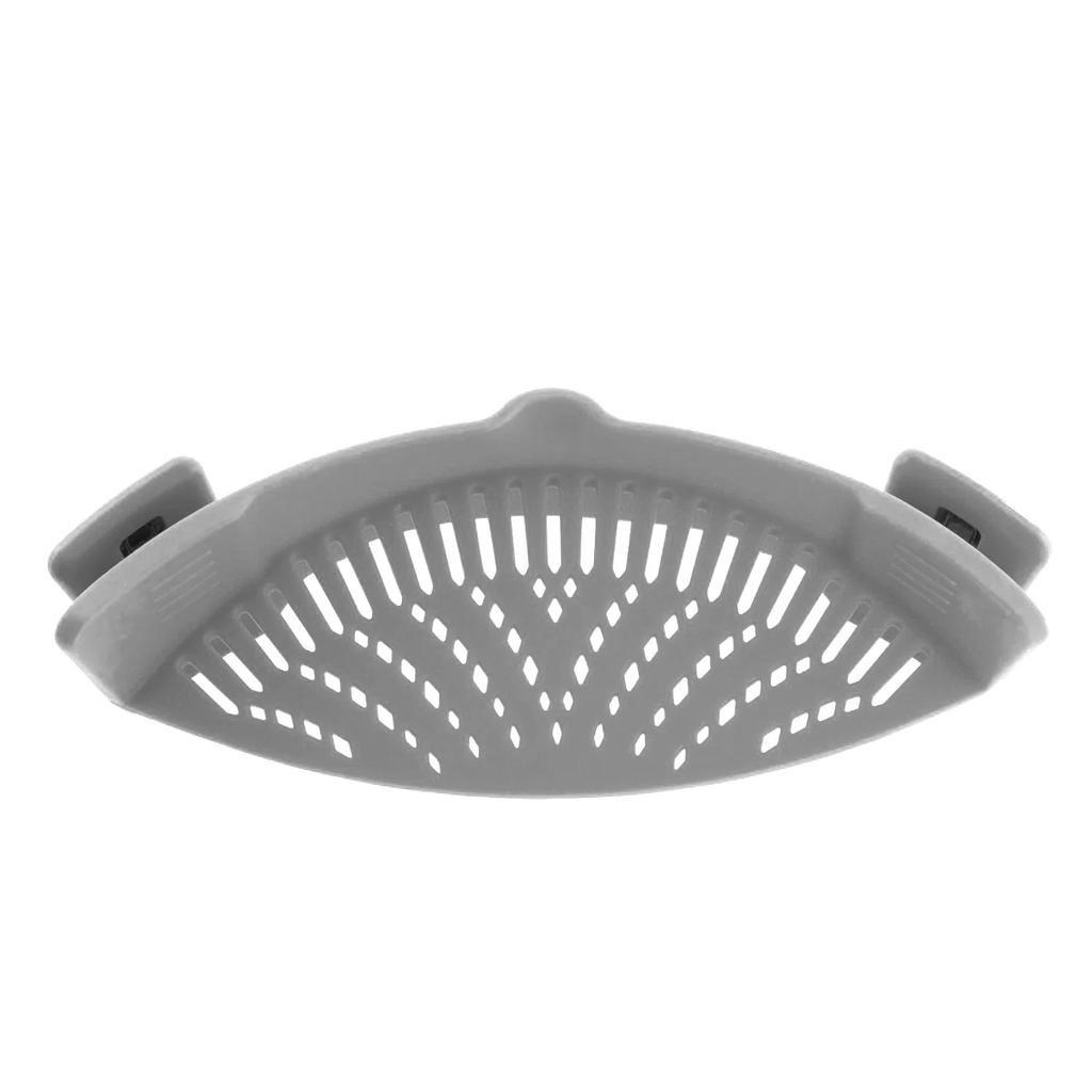 1Pc Silicone Clip On Strainer for Pasta Meat Vegetables Fruit, - Fit All Pots and Bowls