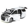 Heimanba Toyota Alphard 2023 Литая Миниатюрная Модель Автомобиля H1162 1/18 / (Белый WT)