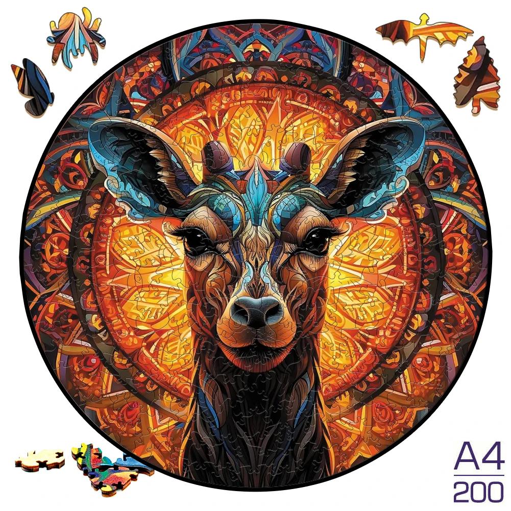 Non-Toxic Koala Animal Jigsaw Puzzles For Adult Or Kids3D Wooden Puzzle Boutique Gift Box Packaging Children Christmas Gifts