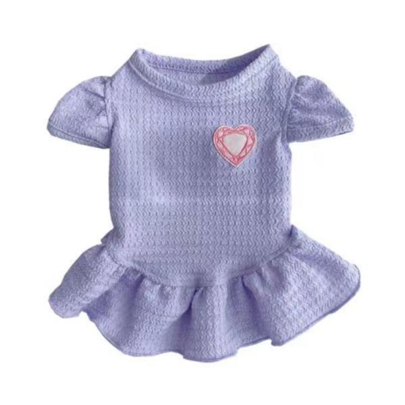 Dog Clothes Princess Skirts Spring Summer Clothing Teddy Bigbear Pomeranian Casual Dress Cat Lightweight Pet Clothes