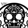 Entrance Door Ornament Skull Metal Sign, Gothic Spooky Skeleton Head Hanging Wall Creative Yard Decorations Art for Man Cave, Bar, Bedroom,