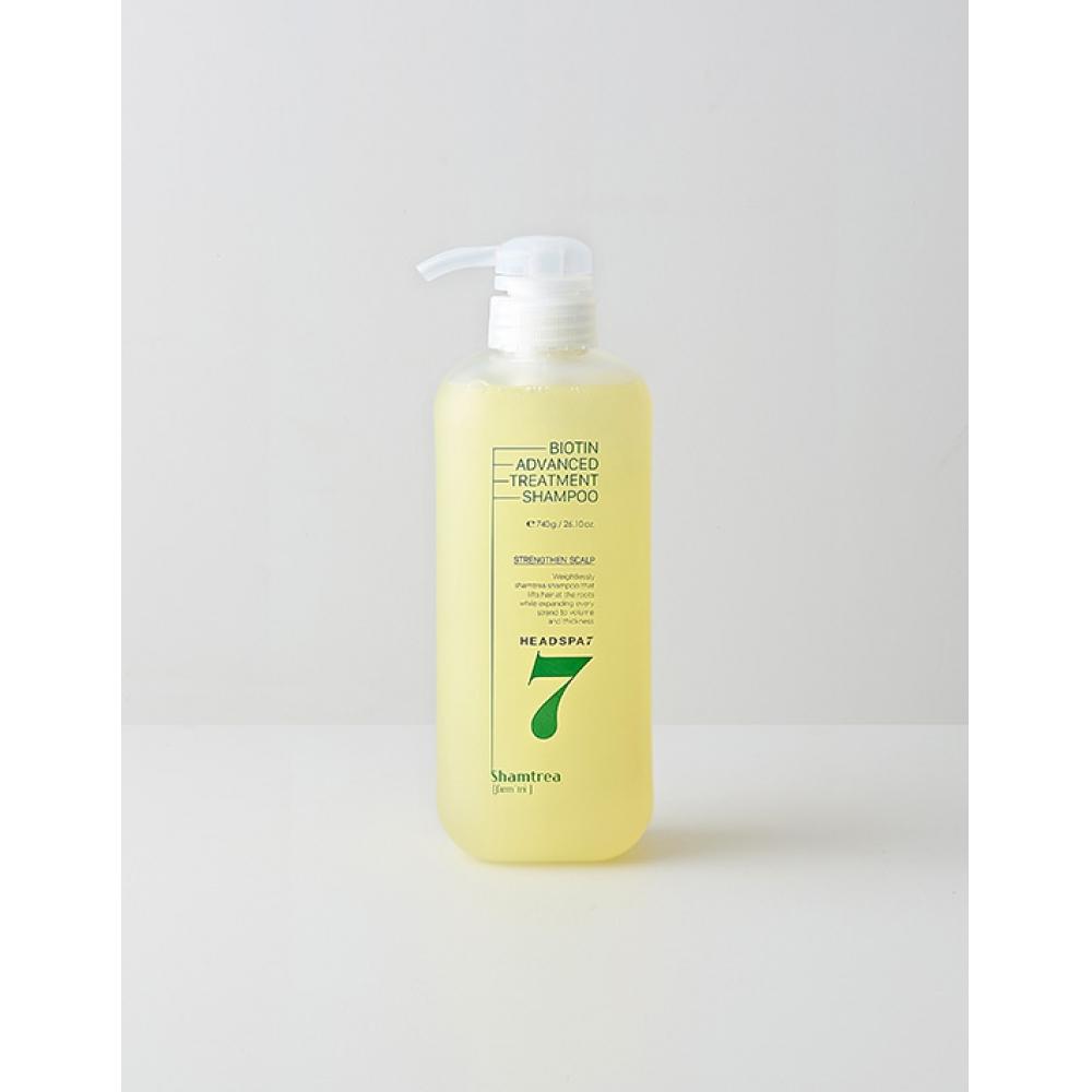 Шампунь Headspa 7 с биотином для укрепления корней волос 740 г Укрепление кожи головы