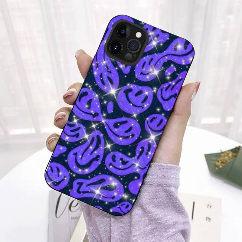 Милый забавный чехол для телефона с изображением смайлика Trippy для iPhone 11 12 13 Mini Pro Max 8 7 6 6S Plus X 5 SE 2020 XR XS Funda Case