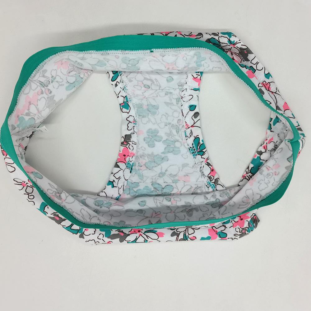 Women Underwear Panties Cotton Sexy Bikini Briefs Paisley Pattern Soft Ladies Knickers Lingerie Lot 6 PCS