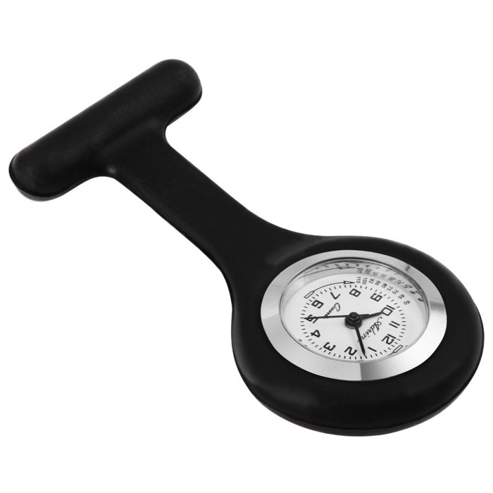 Montre infirmière Adrina Noir Silicone valeur sûre