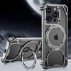 Чехол для iPhone 16 Pro Max, совместимый с MagSafe, противоударный, с подставкой из алюминиевого сплава, задняя крышка для телефона