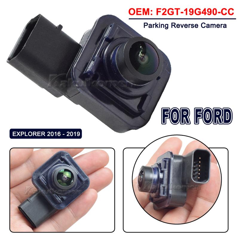 Vehicle Rear View Backup Parking Camera For 2016-2019 Ford Explorer F2GT-19G490-CC F2GT19G490CC With Moving Trajectory