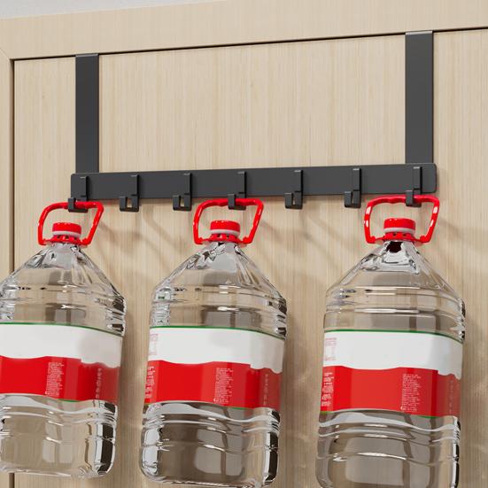 Стеллаж для хранения над дверью с 6 крючками, прочный, нержавеющий, компактный органайзер, вешалка для пальто, вешалка для полотенец, товары для дома