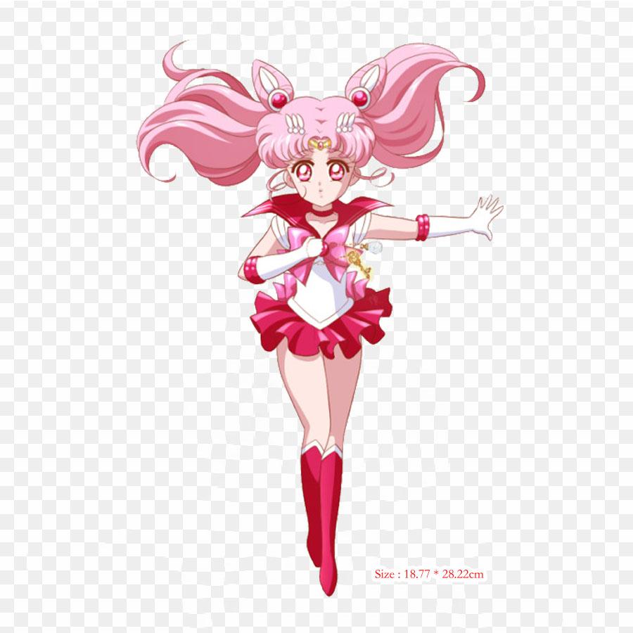 Сейлор Нептун Кристалл Обратный Chibiusa Сейлор Юпитер Железные нашивки для одежды Аппликации Наклейки на одежду Термочувствительный индивидуальный патч