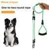 Pet Double-headed Dog Leash with Wavy Pattern, One Drag and Two Traction Rope, Anti-tangling and Detachable