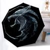 1 шт. Автоматический зонт «Ведьмак» 8 спиц, портативный, складной, с черным железным каркасом для улицы, пляжа, путешествий, пляжный зонт 171