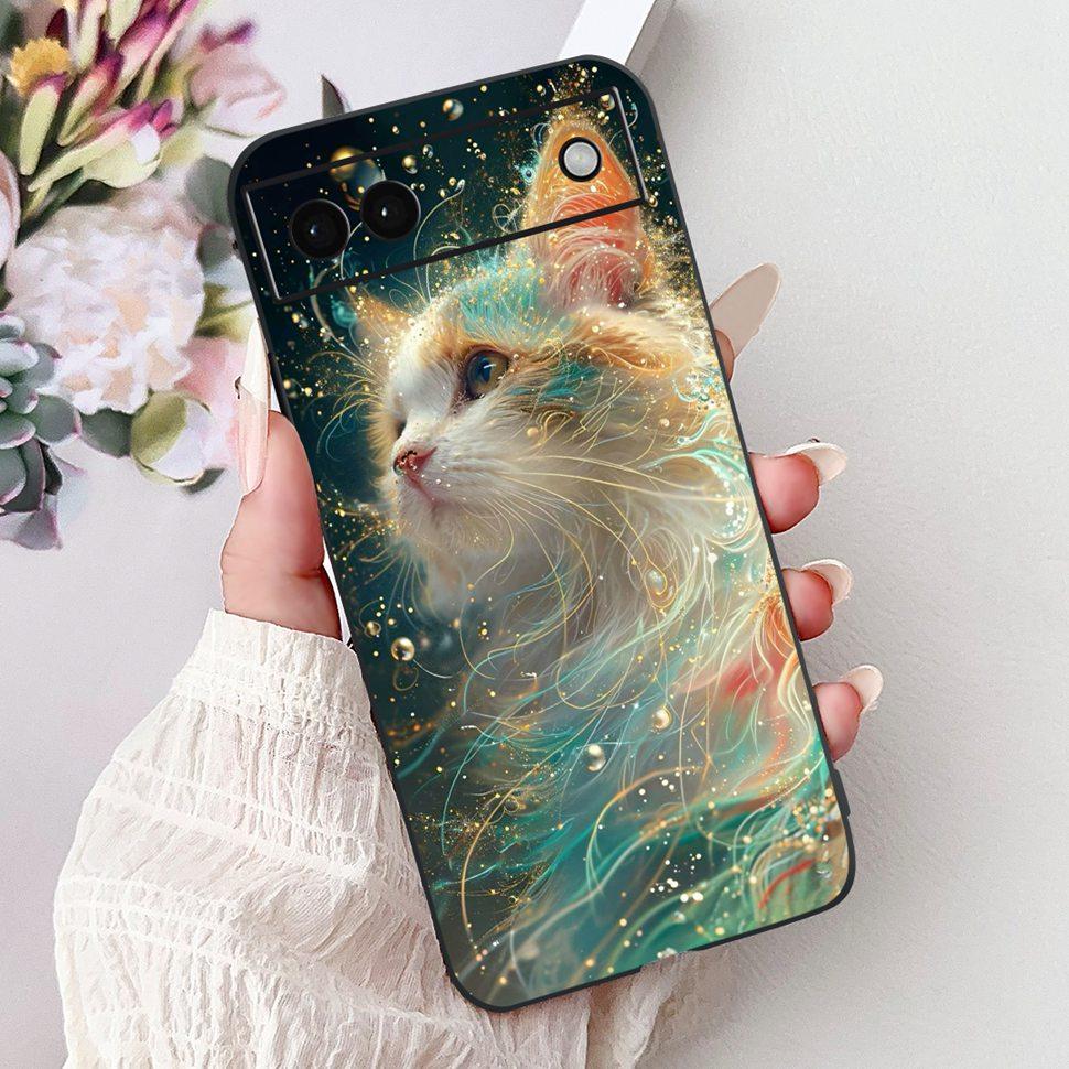 Luxury Painted Cover For Google Pixel 6A Case Soft Silicone Phone Case For Google Pixel 6A Google6A 2022 Back Cover 6.1"