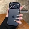 Роскошный Прозрачный Блестящий Чехол с Покрытием для iPhone 17 Air 16 15 14 Plus 13 12 11 Pro Max Ультратонкий Жесткий Чехол с Защитой Линзы