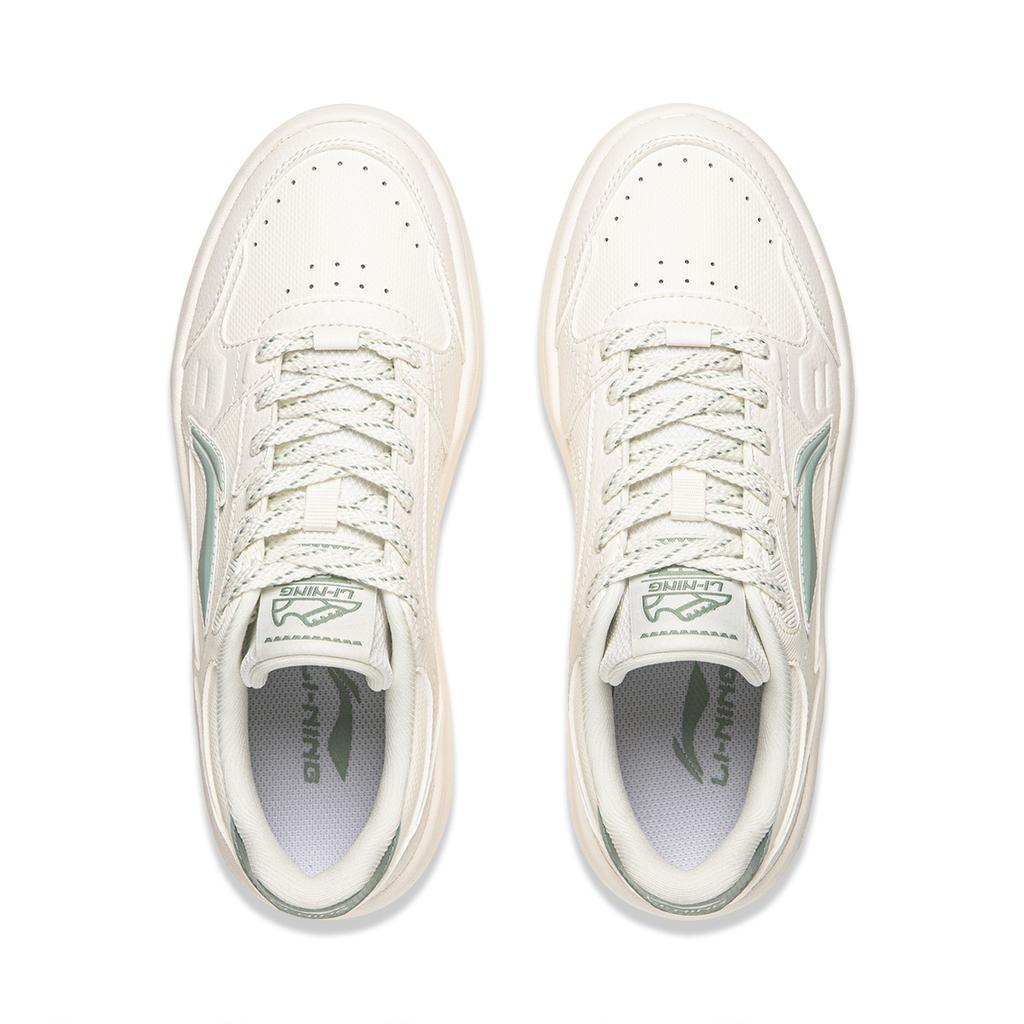 Li Ning Sycee V4 Low top Skateboard Shoes Women's White Green AGCW082-2