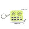 Creative Mini Dj Machine Music Keychain Funny Luminous Sound Toy Keyring Car Key Holder Bag Pendant Backpack Hanging Decoration