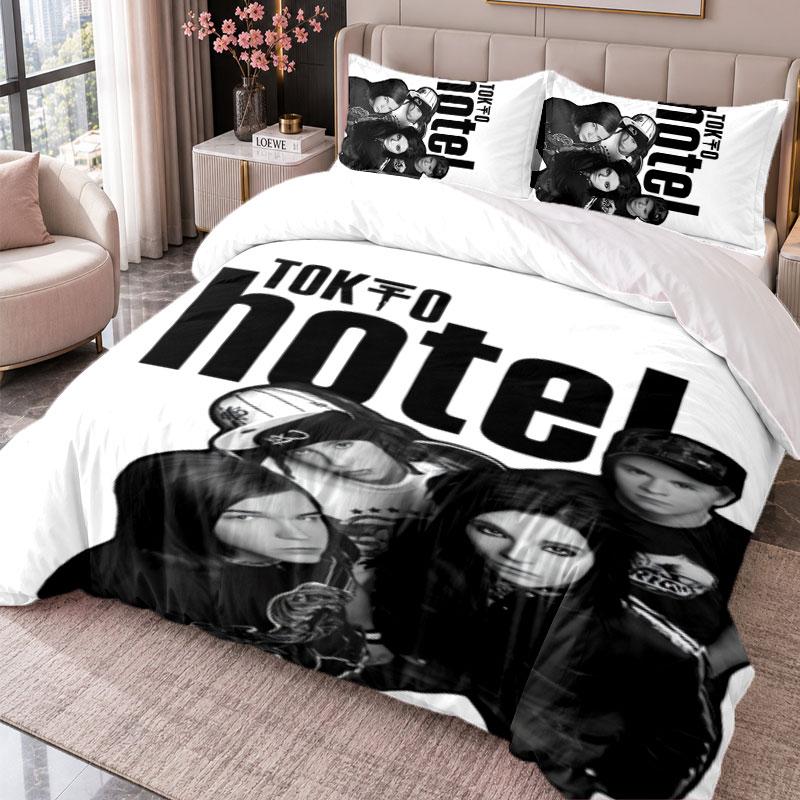 Tokio Hotel 3Pcs Bedding Set Duvet Cover With Two Pillowcases For Bedroom Home Decoration