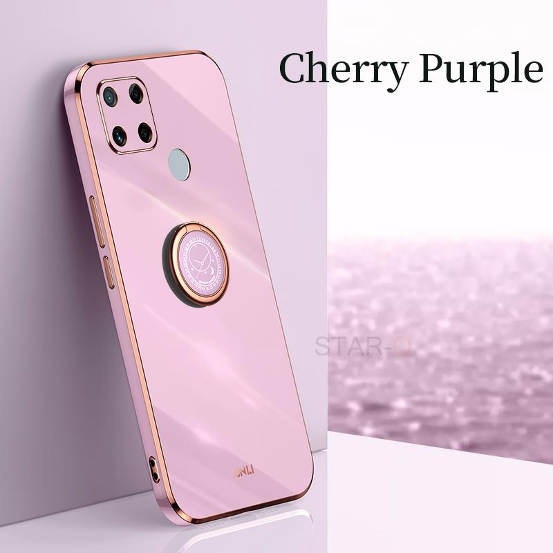 Чехол для телефона с квадратным пальцем и кольцом-держателем для Xiaomi Redmi 10c 9c Nfc Redmi9c, роскошный силиконовый бампер, задние чехлы Xiomi