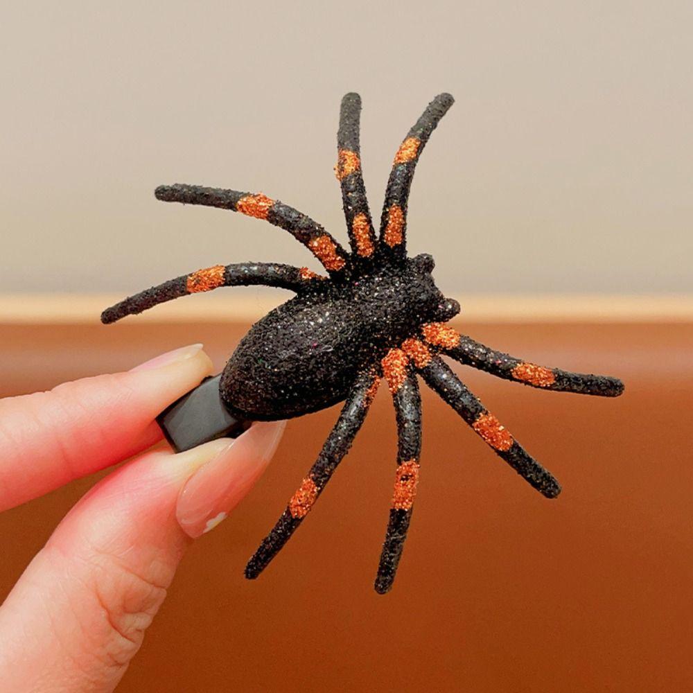 Headwear Halloween Spider Hairpin Spider Barrettes Halloween Headdress  Festival Toys