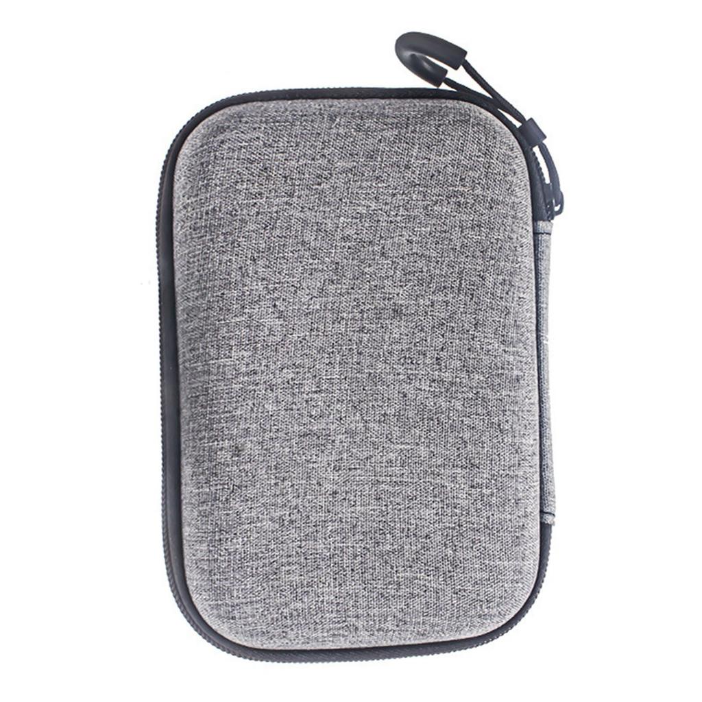 AI Voice Recorder Travel Case Water Proof EVA Shockproof Foam Large Capacity Carrying Bag for PLAUD NotePin Grey