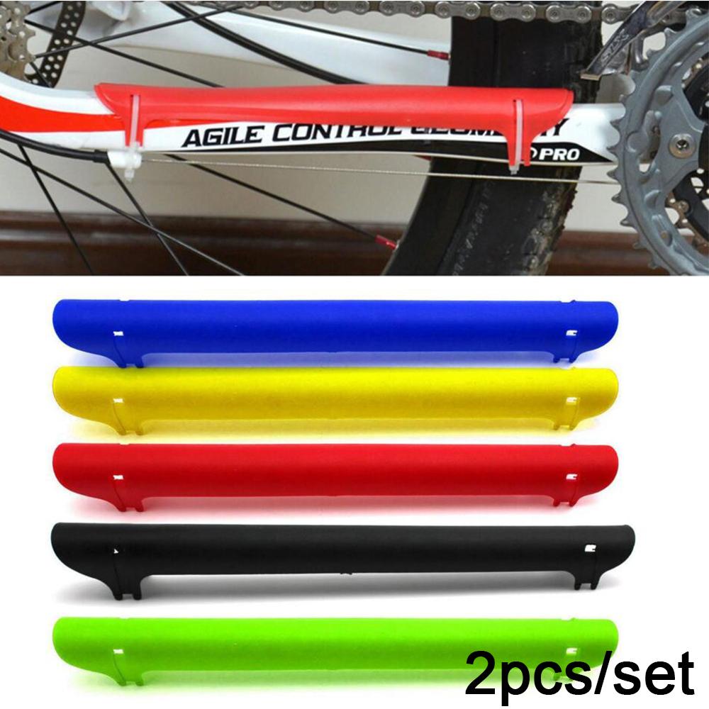 Plastic Mountain Road Bike Bicycle Posted Protector Stick Frame Chain Protection Cover Guard