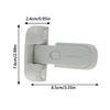 1Pcs Safe Fridge Lock, Child Proof Refrigerator Freezer Door Lock, Protect Refrigerators With Sealing Strips