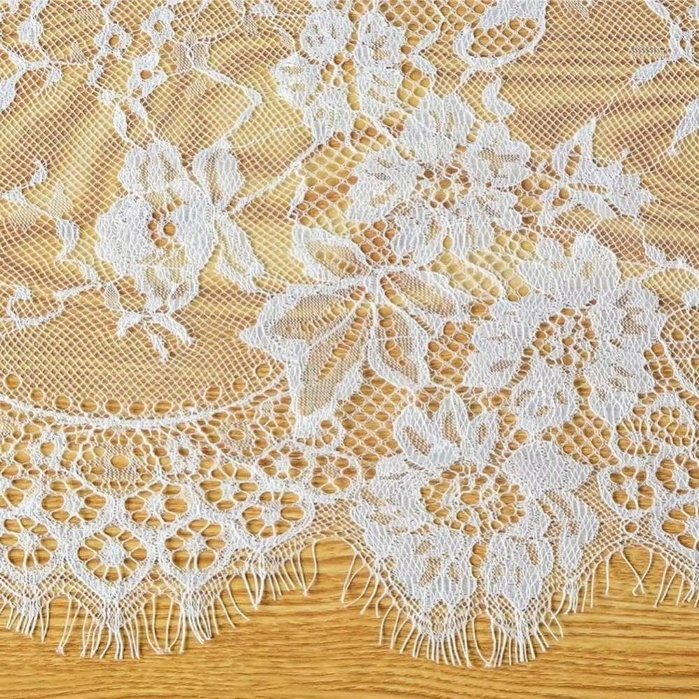 Tulle Table Cover French Sheer Tablecloth Dining Table Decoration  for Wedding Party
