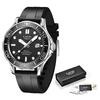 LIGE Brand Mens Watches Business Quartz Watch Men Silicone Band Sports Waterproof Watches Date Wristwatches Relogios Masculino