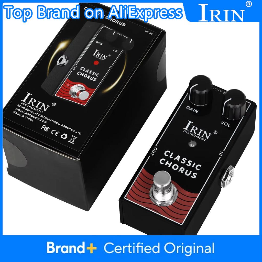 IRIN RF-05 Классическая гитарная педаль хоруса Хрустящий и прозрачный гитарный эффект хоруса True Bypass Гитарные запчасти и аксессуары