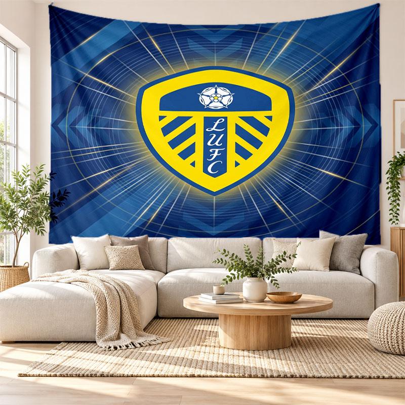 Настенный гобелен Leeds United, Настенное панно из мягкой ткани, Декоративный фон для спальни, Домашнее настенное искусство