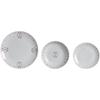 Set De Vaisselle - DKD Home Decor - Rose/Blanc - Porcelaine - 27x27x3 Cm - Lave-vaisselle Compatible