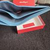 Used Salvatore Ferragamo Bi-fold Wallet Gancini Blue