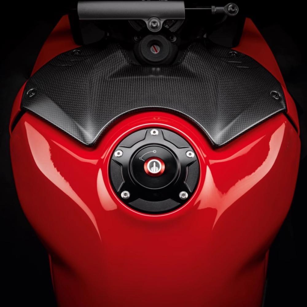 For Ducati DIAVEL V4 PANIGALE V2 V4 STREETFIGHTER V2 V4 BILLET ALUMINUM FUEL TANK CAP Quick release fuel tank cap 2022 2023 2024