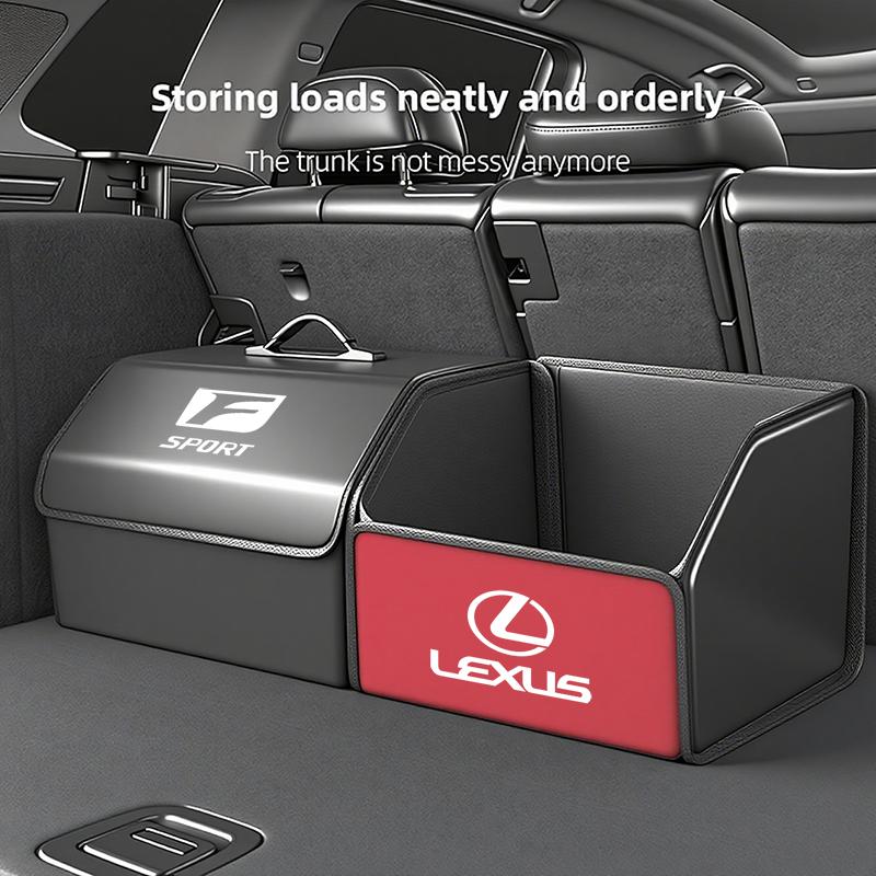 Lexus Car Dual Color Trunk Storage Bag Collapsible Camping Box For Lexus F SPORT ES RX NX LS UX LM LX GX LC RZ IS CT GS RC HS SC