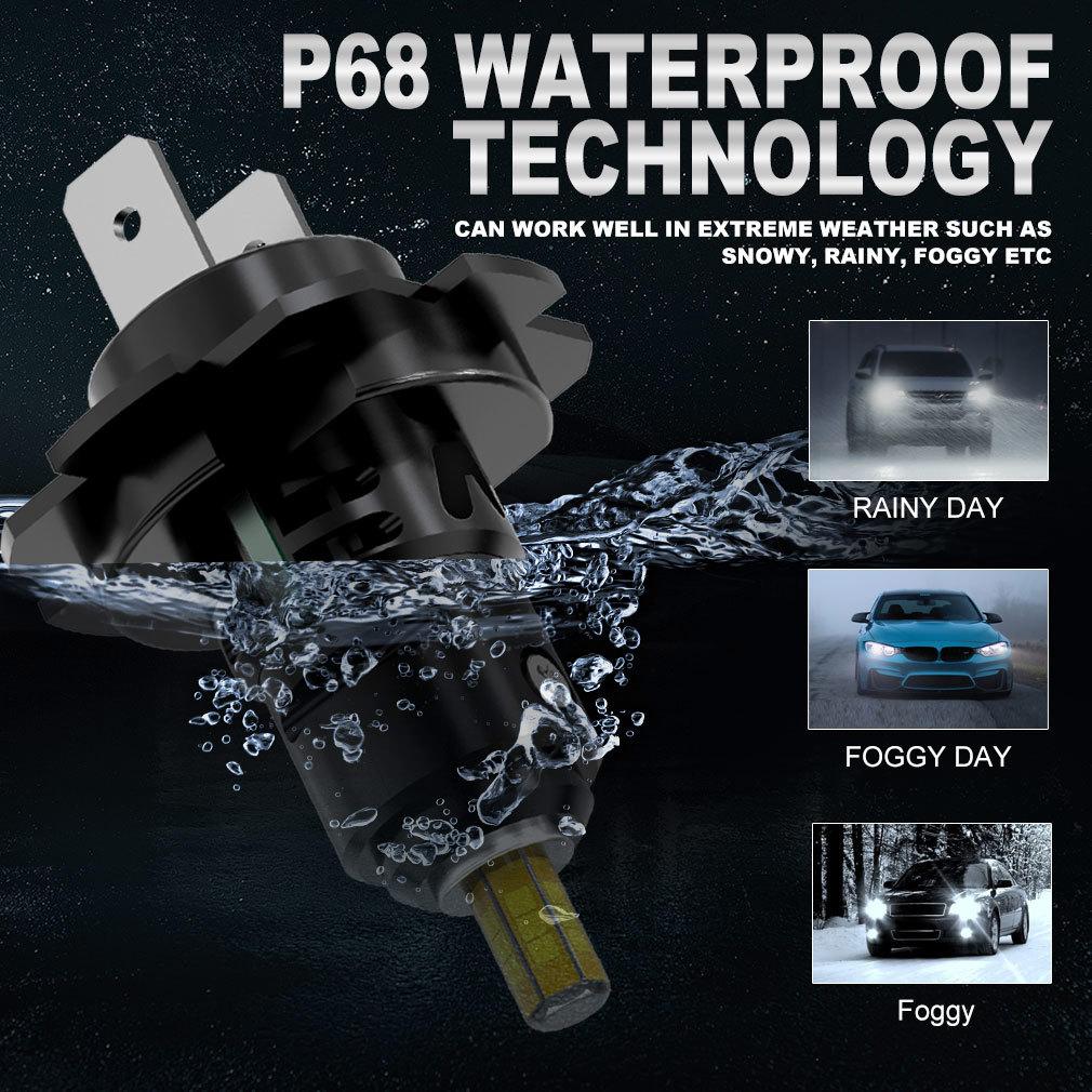 2 шт. 3D светодиодные лампы H7 для фар Canbus без ошибок 6 сторон 1:1 Супер 360 H7 Подключаемый Мини-Размер Фары Беспроводной с Вентилятором CSP Турбо Лампа 6000K 12V