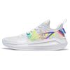 New LiNing Liren 3 V2 Rainbow Durable Breathable Low Top Basketball Shoes Unisex Fluorescent White Yellow ABAT057-4
