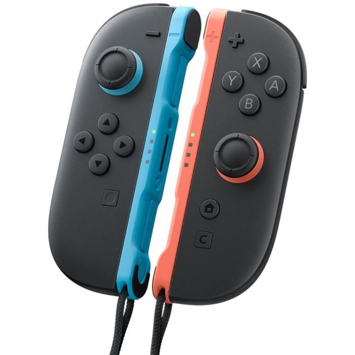 Paire de manettes Joy-Con 2 Bleu Clair &amp; Rouge Clair pour Nintendo Switch 2