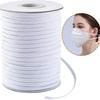 5mm White Elastic Band Custom Length Polyester Macrame Cord Black Nylon Braid Knitting Ear Tie Rope for Garments Shoes