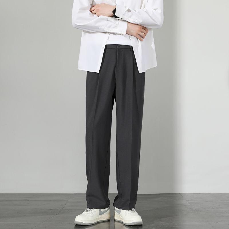 Мужские повседневные брюки свободного покроя 5XL, офисная официальная одежда, пиджаки, брюки для мужчин, уличная модная одежда, прямые брюки