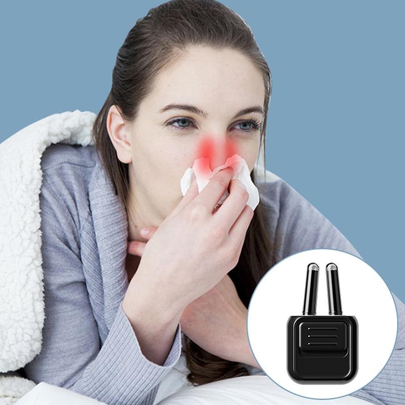 Smart Infrared Light Nose Massage Rhinitis Therapy Device Nasopharyngeal Care Laser Itchy Nose Relief Soothing Machine Tool