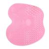 3pcs Makeup Brush Cleaning Mat Silicone Foldable Cosmetic Clean Brush Scrubber Pad with 5 Suction Cups