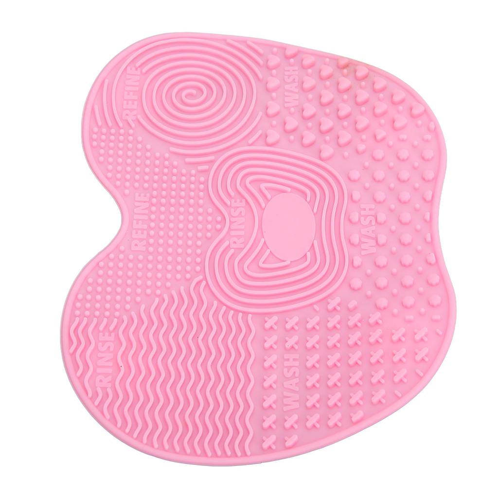 3pcs Makeup Brush Cleaning Mat Silicone Foldable Cosmetic Clean Brush Scrubber Pad with 5 Suction