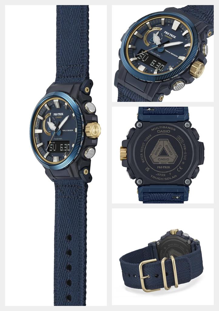 Часы Protrek ЧАСЫ 50TH ANNIVERSARY Модель Radio Solar Blue x Gold [Casio] []CASIO PRW-61SS-2JR Мужские