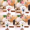 Cute Dog Plush Keychain With Soft Short Pile For Kids And Collectors